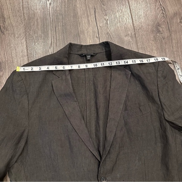 Banana Republic 100% Linen Blazer Men's 44R Gray Jacket Modern Slim Fit Preppy - Picture 15 of 15